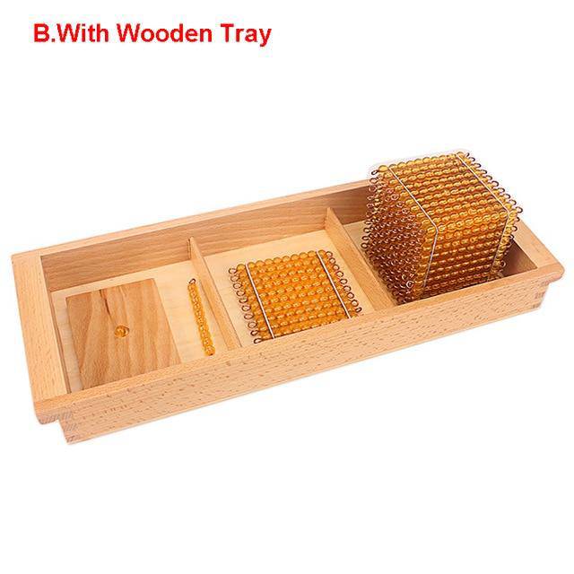 Montessori Math Gold Beads With Box Trays