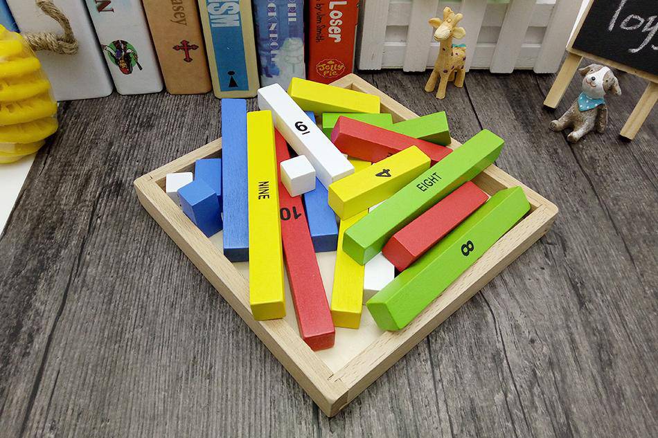 WOODEN Montessori DOMINO AND BLOCKS ADDITION EDUCATIONAL TOY