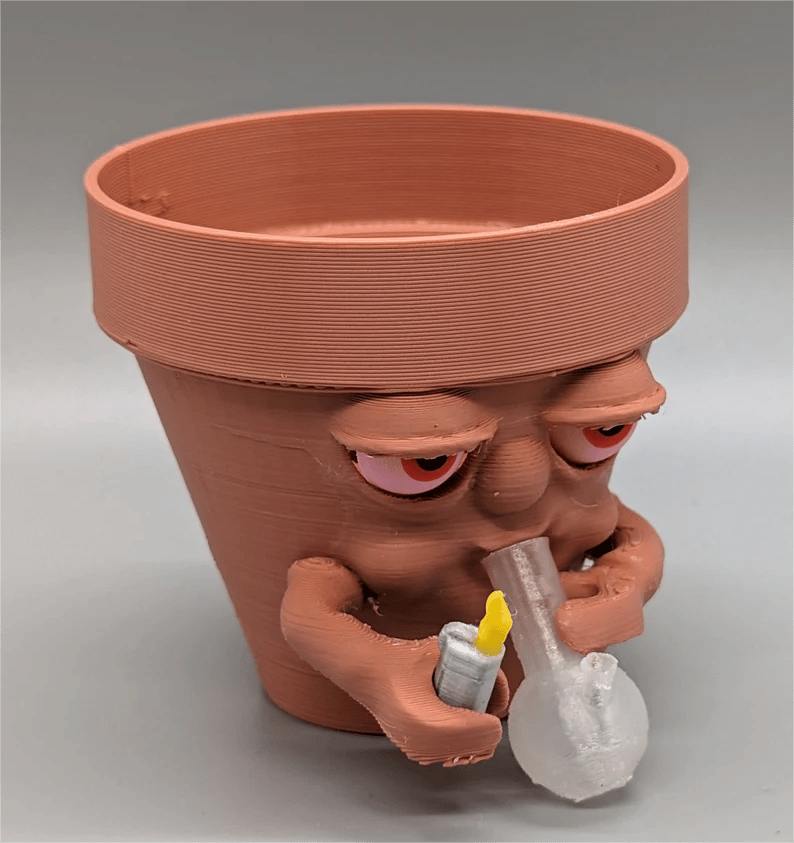 (❤️✨Last Day Promotion - 70%OFF) - Pot Smoking Pot planter for succulents or houseplants ripping a bong