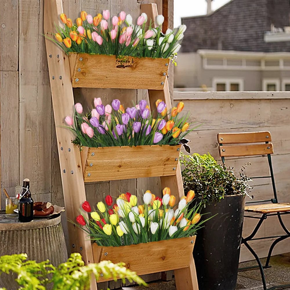 Last Day 70% OFF-Outdoor Artificial Tulips Flowers💐