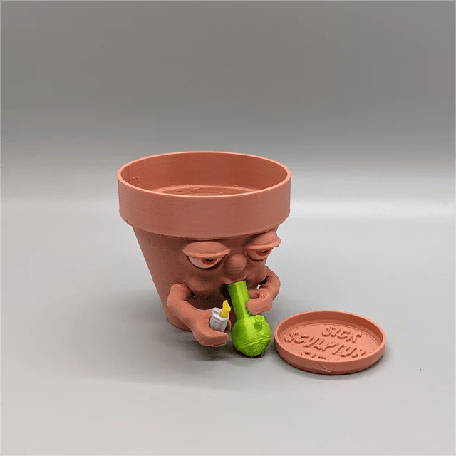 (❤️✨Last Day Promotion - 70%OFF) - Pot Smoking Pot planter for succulents or houseplants ripping a bong