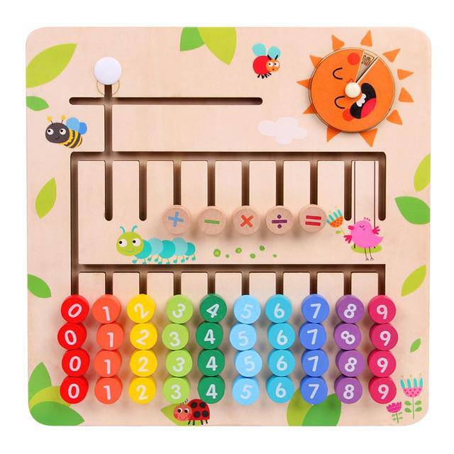 Wooden Montessori Mathematics Puzzle Toy