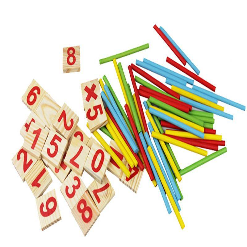 Early Learning Wooden Montessori Counting Sticks Toy