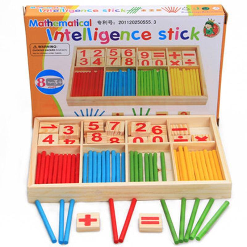 Early Learning Wooden Montessori Counting Sticks Toy