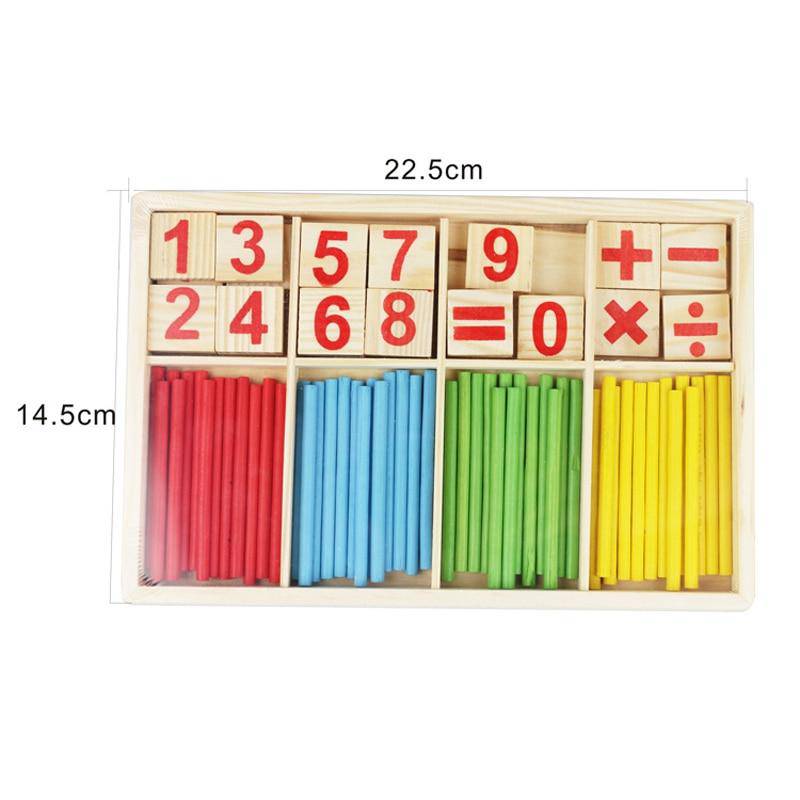 Early Learning Wooden Montessori Counting Sticks Toy