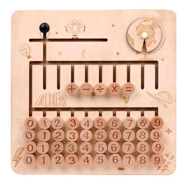 Wooden Montessori Mathematics Puzzle Toy