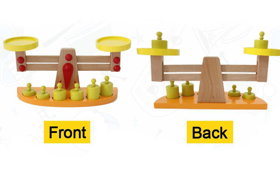 Montessori Educational Wooden Scale Toy