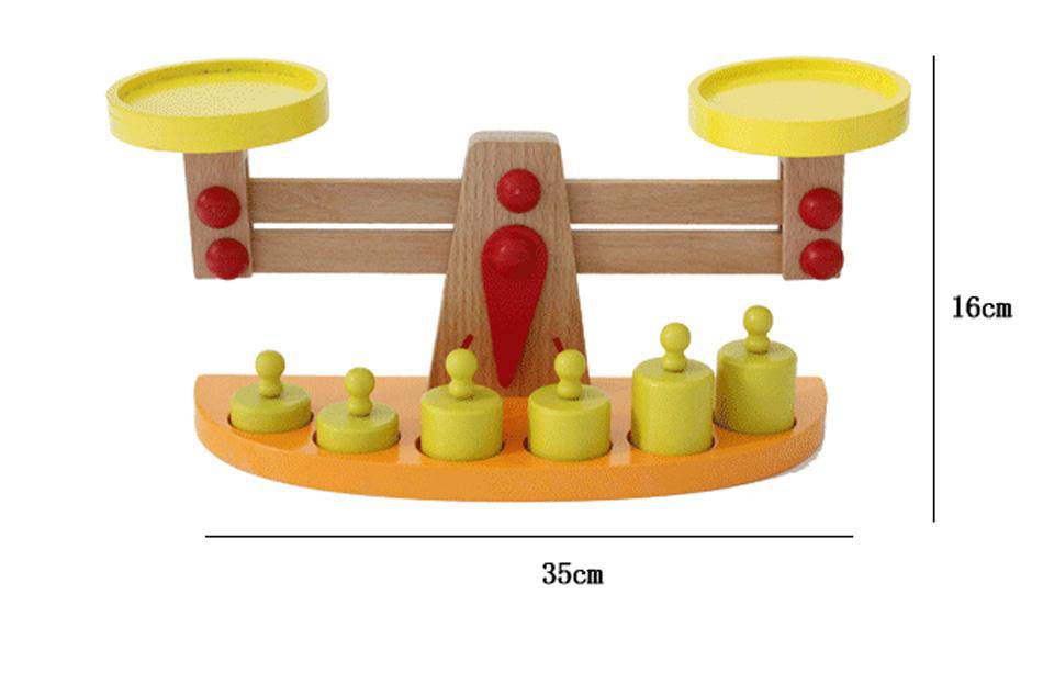 Montessori Educational Wooden Scale Toy