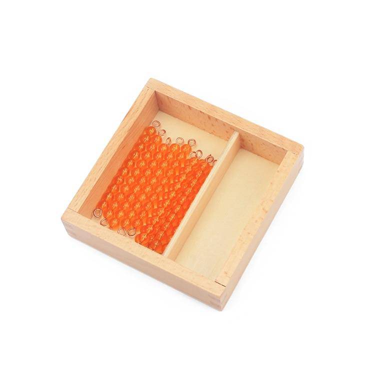 Montessori Material for Single, Teens and Tens Seguin Board with Beads Bars