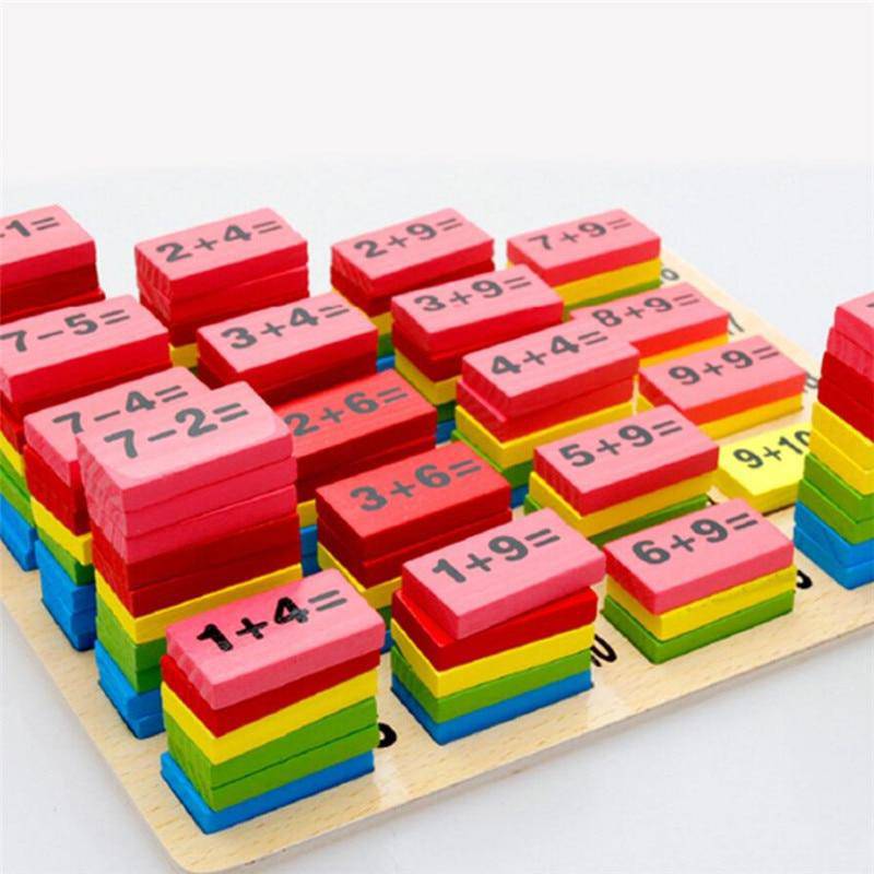 Wooden Domino Arithmetic Educational Toy