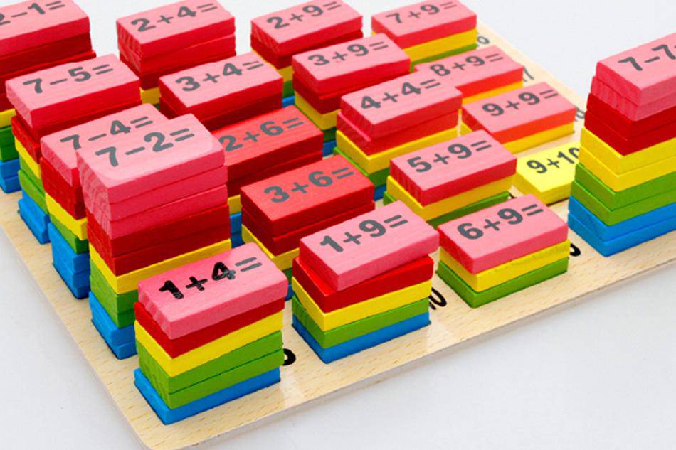Wooden Domino Arithmetic Educational Toy