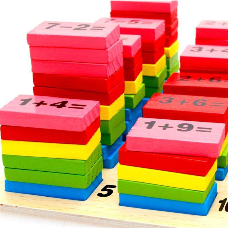 Wooden Domino Arithmetic Educational Toy