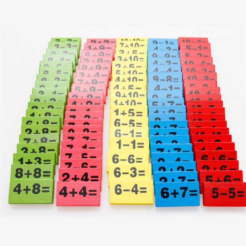 Wooden Domino Arithmetic Educational Toy