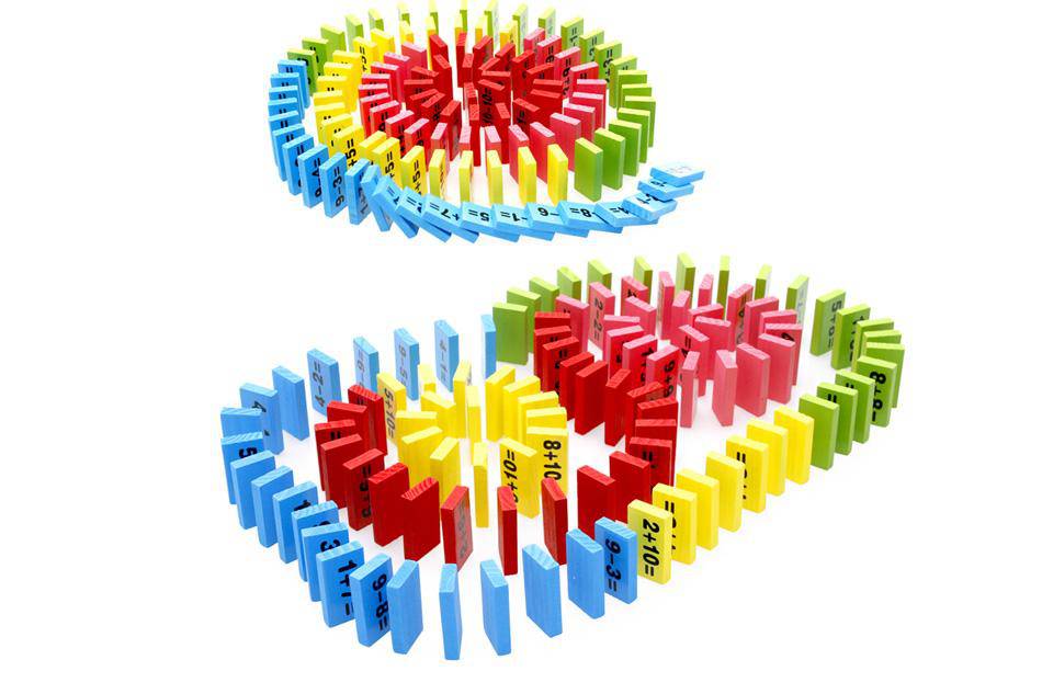 Wooden Domino Arithmetic Educational Toy