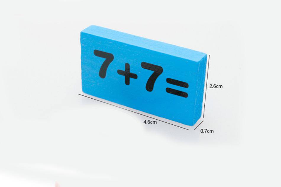 Wooden Domino Arithmetic Educational Toy