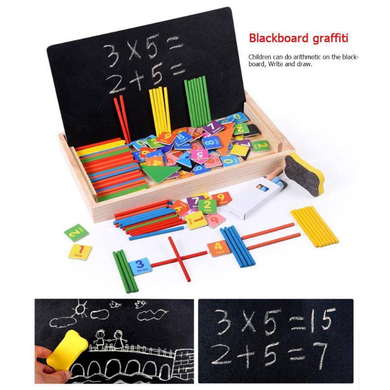 Wooden Magnetic Puzzle Figure Match Math Toy