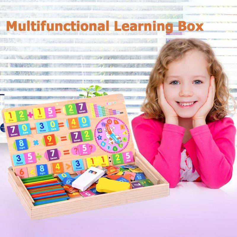 Wooden Magnetic Puzzle Figure Match Math Toy