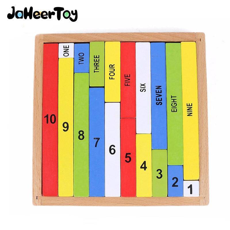 WOODEN Montessori DOMINO AND BLOCKS ADDITION EDUCATIONAL TOY