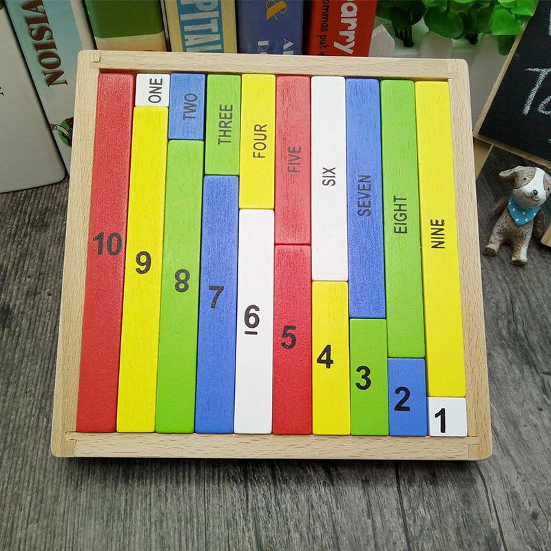 WOODEN Montessori DOMINO AND BLOCKS ADDITION EDUCATIONAL TOY