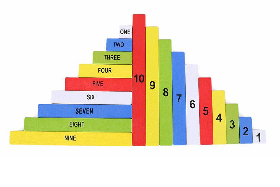 WOODEN Montessori DOMINO AND BLOCKS ADDITION EDUCATIONAL TOY