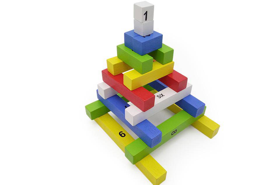 WOODEN Montessori DOMINO AND BLOCKS ADDITION EDUCATIONAL TOY