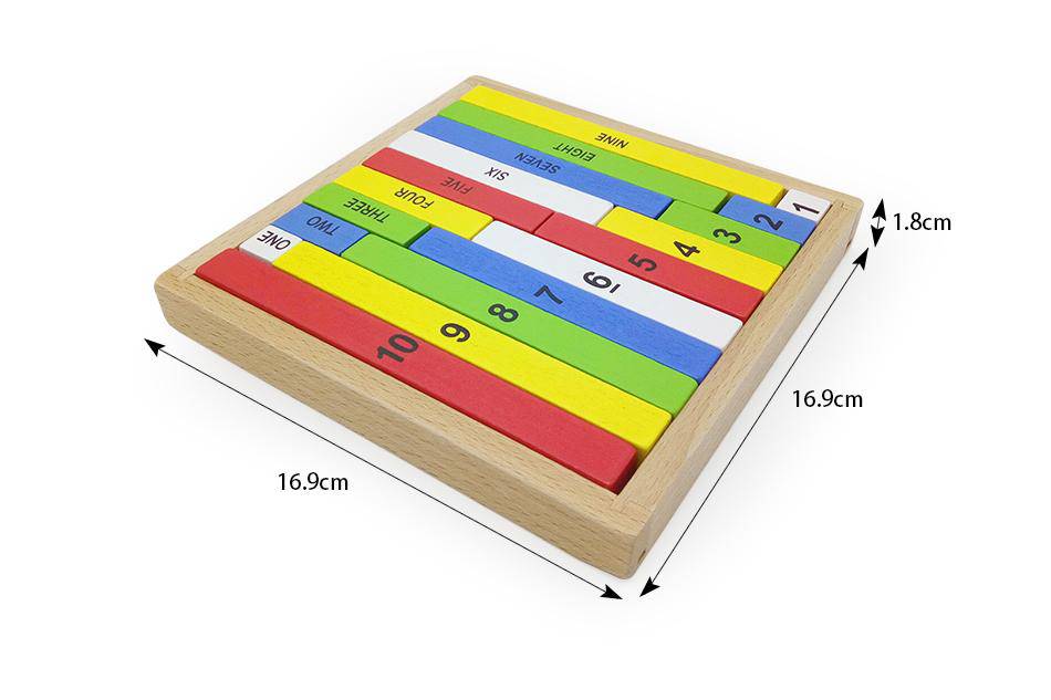 WOODEN Montessori DOMINO AND BLOCKS ADDITION EDUCATIONAL TOY