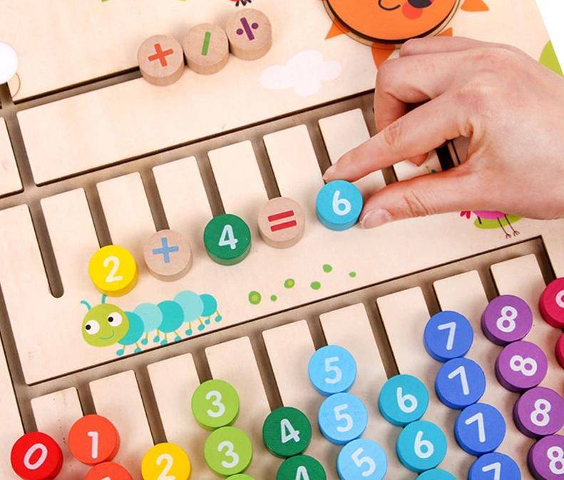 Wooden Montessori Mathematics Puzzle Toy