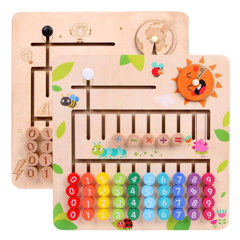 Wooden Montessori Mathematics Puzzle Toy