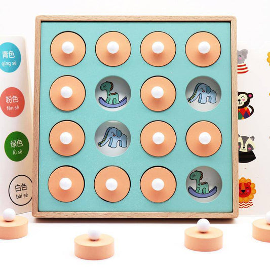 Wooden Montessori Memory Matching Game