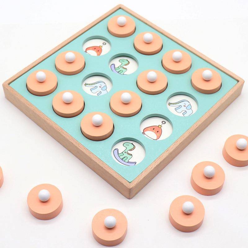 Wooden Montessori Memory Matching Game