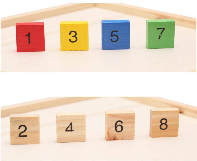 Wooden Multiplication Table Stacking Board