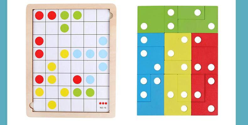 Wooden Puzzle Toys for Logical Thinking  and Montessori Educational Learning