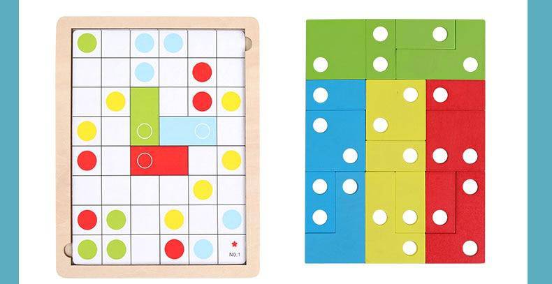 Wooden Puzzle Toys for Logical Thinking  and Montessori Educational Learning