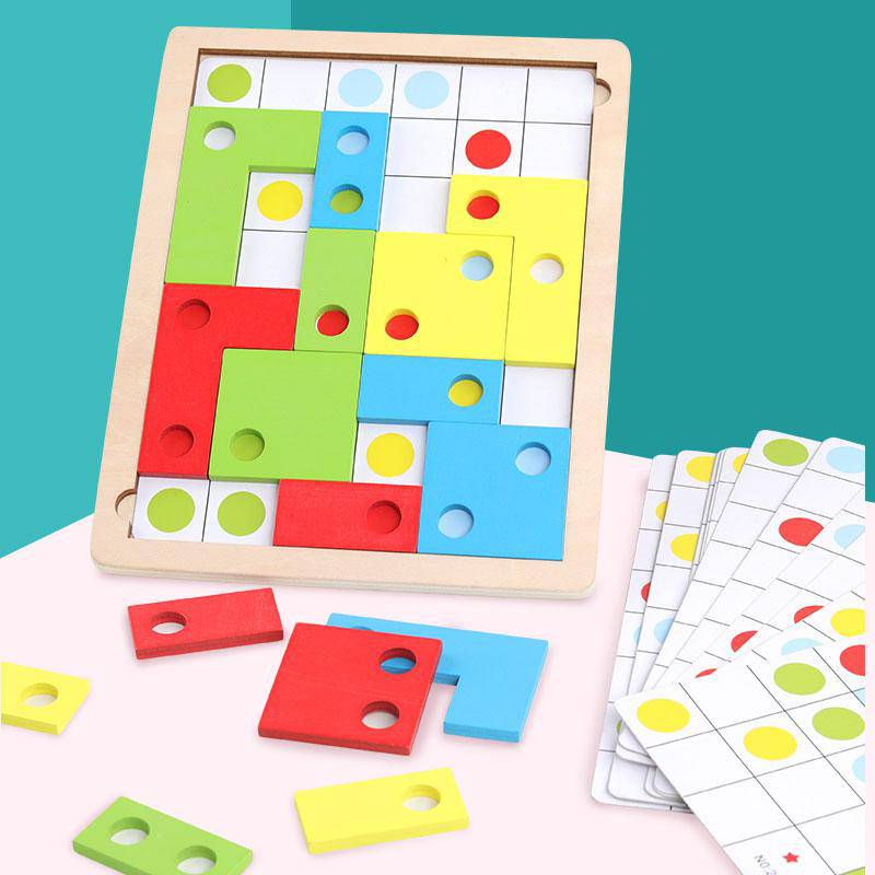 Wooden Puzzle Toys for Logical Thinking  and Montessori Educational Learning