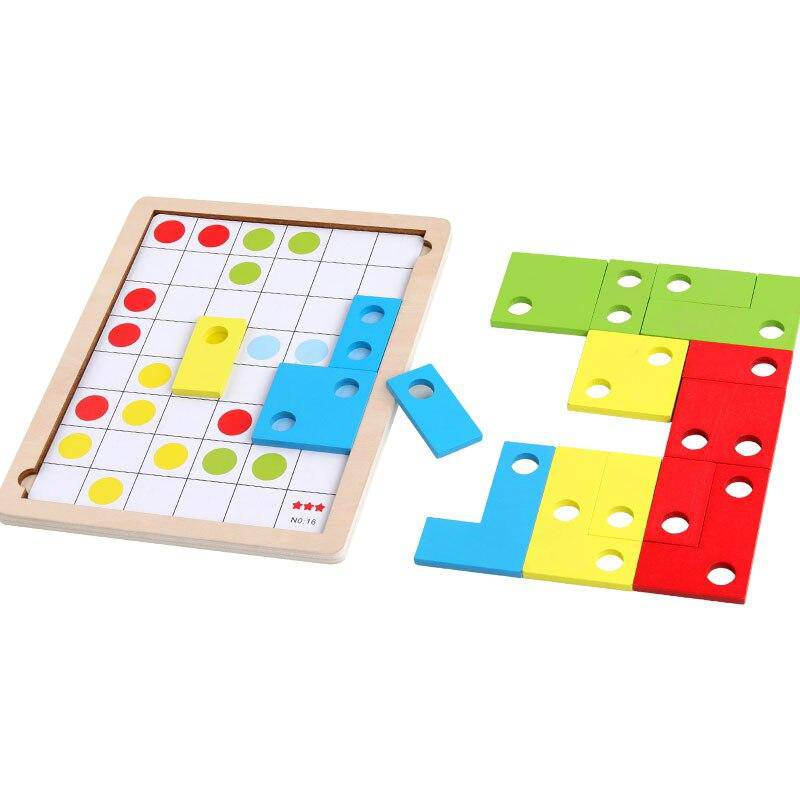 Wooden Puzzle Toys for Logical Thinking  and Montessori Educational Learning