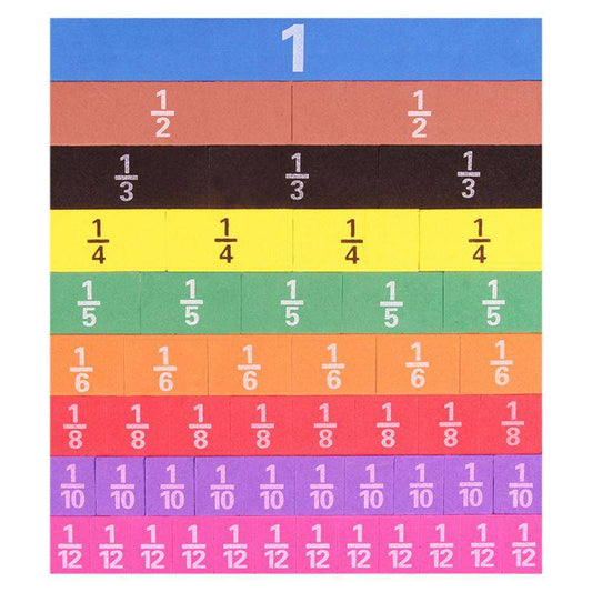 Magnetic Rainbow Fraction Tiles