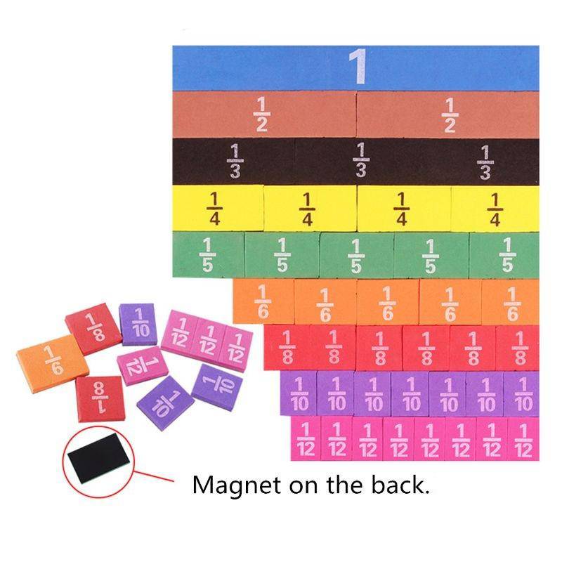 Magnetic Rainbow Fraction Tiles