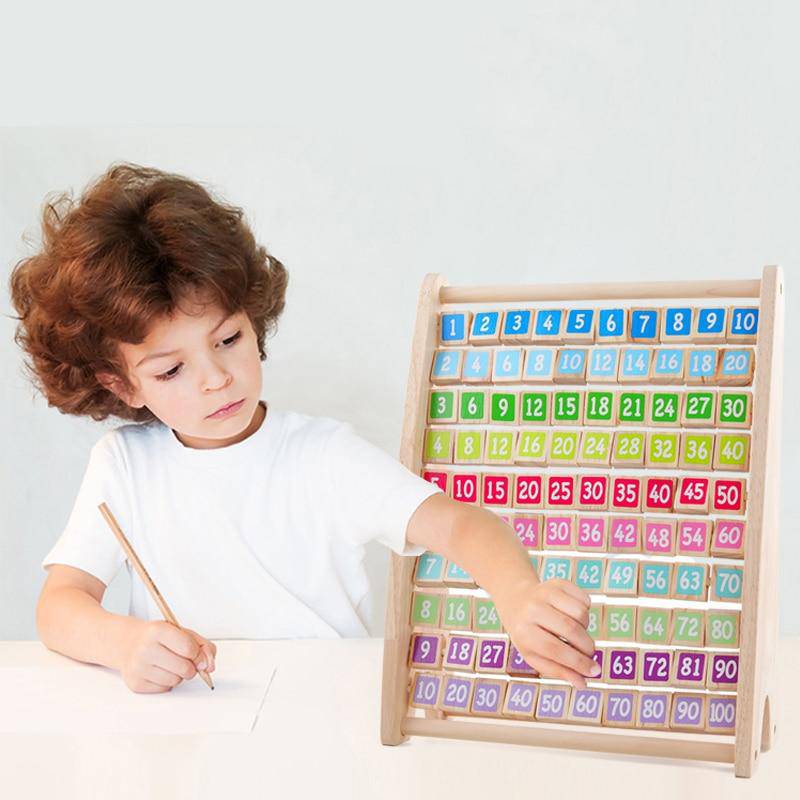 Wooden Montessori Multiplication Table