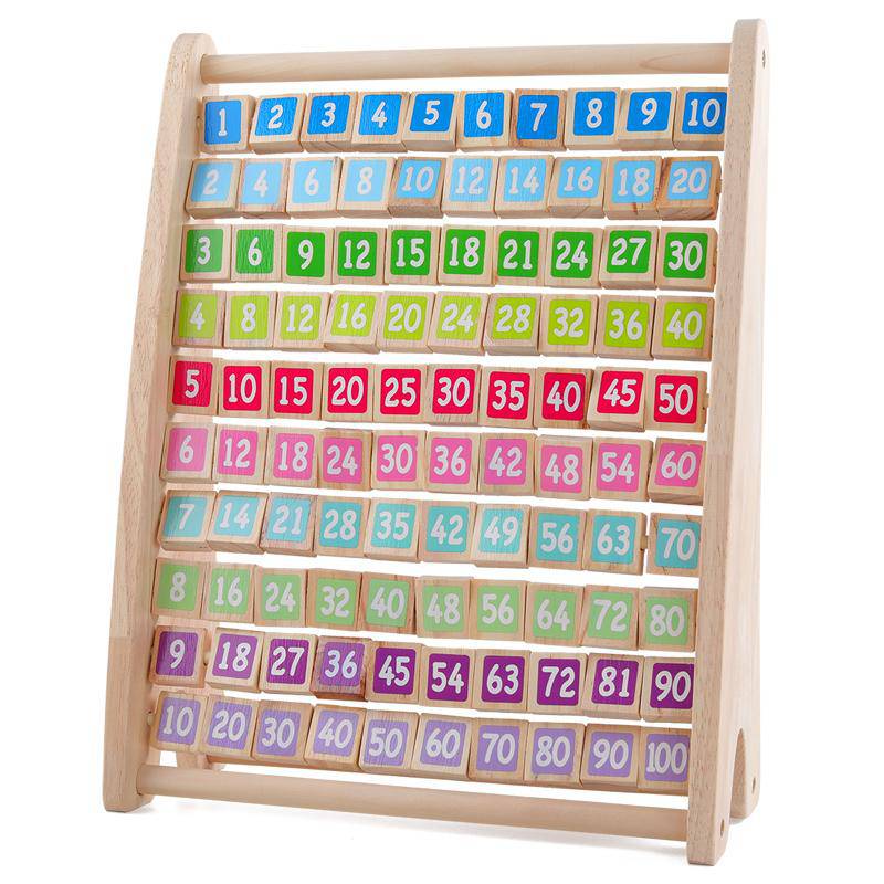 Wooden Montessori Multiplication Table