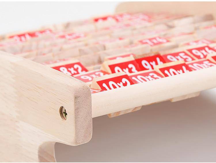 Wooden Montessori Multiplication Table