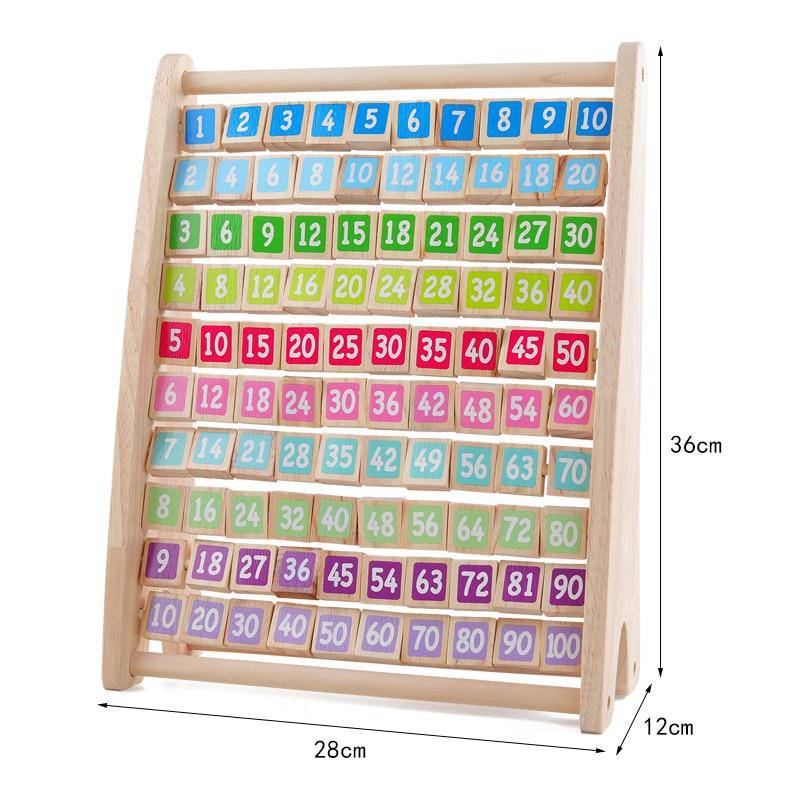 Wooden Montessori Multiplication Table