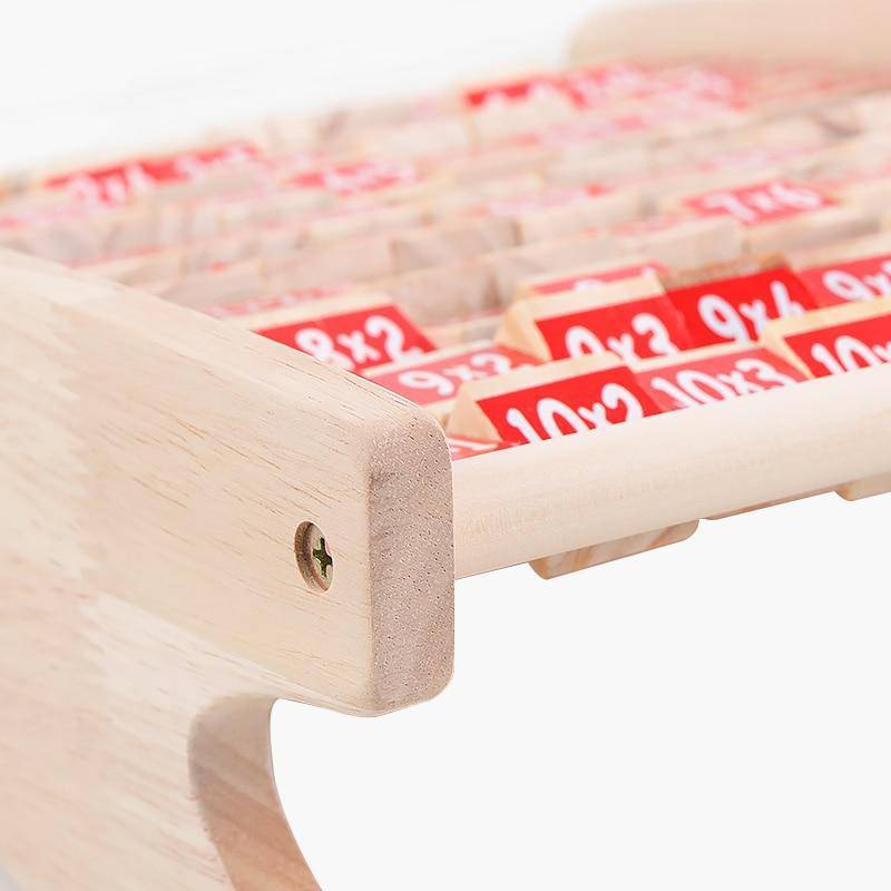 Wooden Montessori Multiplication Table