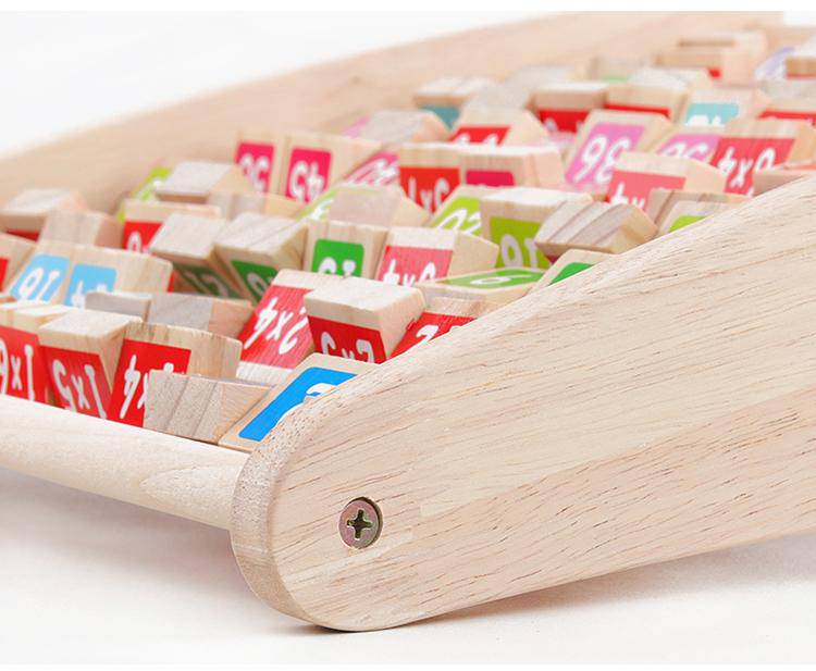 Wooden Montessori Multiplication Table