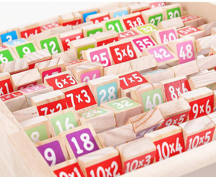 Wooden Montessori Multiplication Table